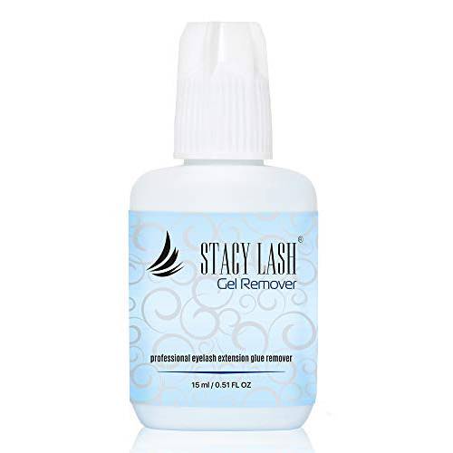 GEL REMOVER for Eyelash Extension Glue Stacy Lash (0.51 fl.oz / 15 ml) / GBL Free/Fast Lash Adhesive Dissolution time - 60 seconds/Aquamarine Color and Pleasant smell/Professional Supplies