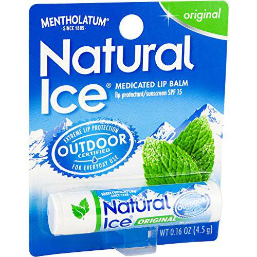 Mentholatum Natural Ice Lip Balm Original SPF 15 1 Each ( Pack of 12)