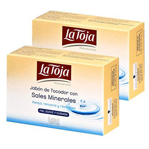 La Toja Soap by La Toja. 2 Bars of La Toja Bath Soap 4.25 ounces Each. Contains Mineral Salts.