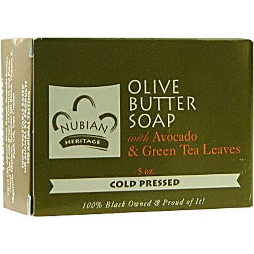 Nubian Heritage Bar Soap Olive & Grn Tea 5 Oz