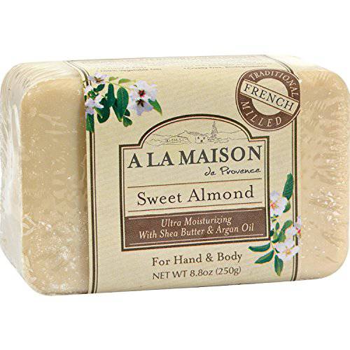 A La Maison De Proven Bar Soap, Sweet Almond, 8oz