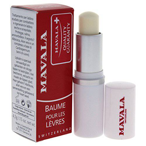 MAVALA Lip Balm Protect and Relieve Damaged Lips | Aloe Vera | Shea Butter | Sooth Lips | Botanical Complex | Vanilla Fragrance | 0.15 Ounce