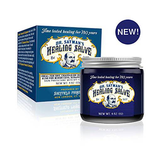Dr. Sayman’s Healing Salve – The Original Skin Care Ointment and Protectant/Great for Itchy, Dry and Sensitive Skin/Treats Cracked Feet, Rough Heels and Chapped Lips (4oz.)