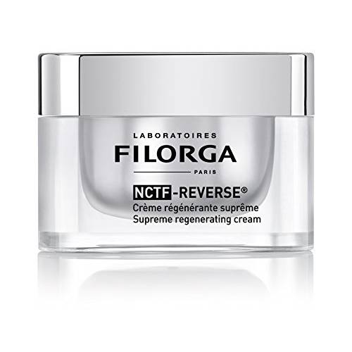 Filorga NCEF-Reverse Multi-Correction Skin Moisturizer Cream, Anti Aging Formula of Hyaluronic Acid, Collagen, and Vitamins to Reduce Wrinkles and Restore Skin Elasticity of the Eye and Face, 1.69 oz.