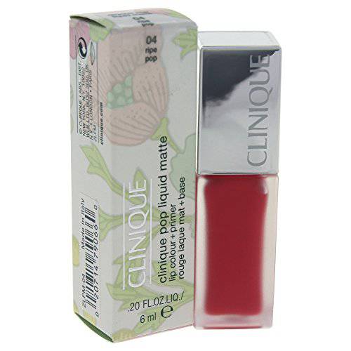 Clinique Pop Liquid Matte Lip Color + Primer, No. 04 Ripe Pop, 0.2 Ounce