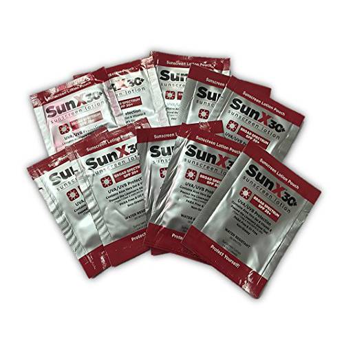 Sunscreen Lotion By Sunx Spf30+, 10 Packets Each