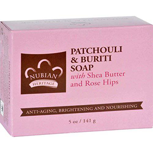 Nubian Heritage Patchouli and Buriti Bar Soap, 5 Ounce