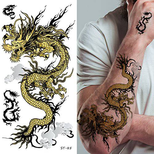 Supperb® Temporary Tattoos - Angry Dragon (Set of 2)