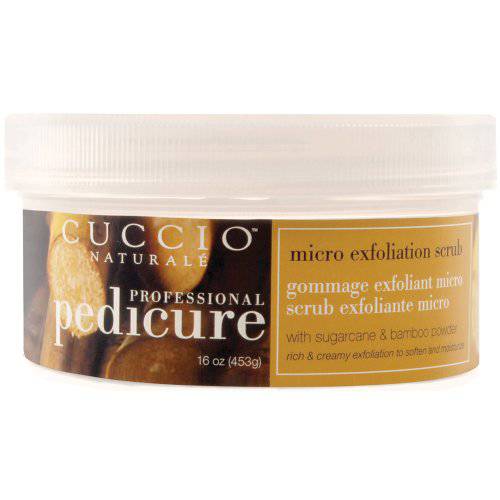 Cuccio Micro Exfoliation Scrub, Sugarcane and Bamboo Powder, 16 Ounce