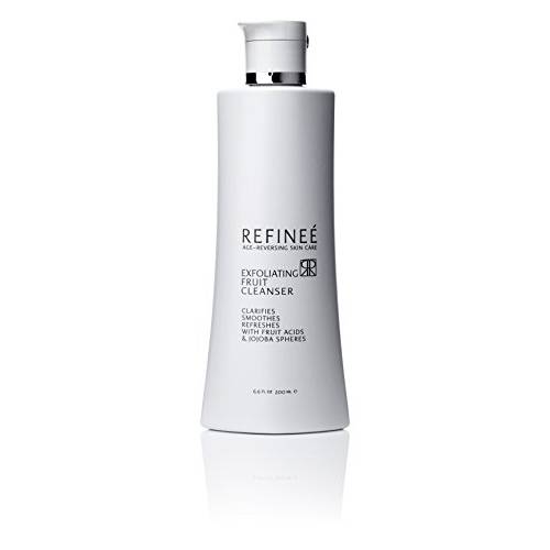 Refinee Gentle Exfoliating & Clarifying Face Fruit Cleanser for Oily and Acne Prone Skin 6.6 oz