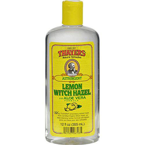 Thayer’s Witch Hazel Products astringent with aloe vera formula, Clear, 12 Fl Oz