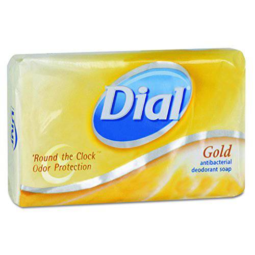 Dial Gold Antibacterial Deodorant Bar Soap, Clean Rinsing, Non-Drying, 3.5 OZ (Pack of 72)