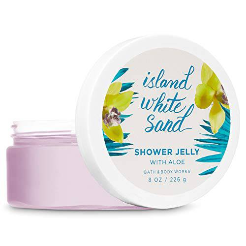 Bath and Body Works ISLAND WHITE SAND Shower Jelly with Aloe 8 Ounce