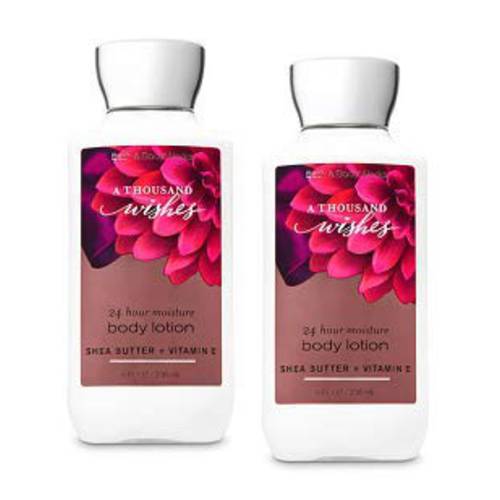 Bath and Body Works 2 Pack A Thousand Wishes Super Smooth Body Lotion 8 Oz
