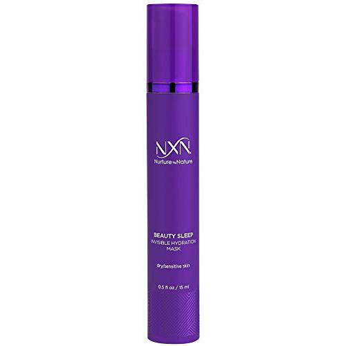 NxN Invisible Overnight Anti-Aging Face Mask - with Licorice Root, Grapeseed, Cacay Oil, Marine Algae - Moisturizing Facial Formula - 0.5 Fl Oz
