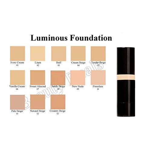 Beauty Deals Luminous Foundation Radiant Finish Undetectable Coverage (Cream Beige)