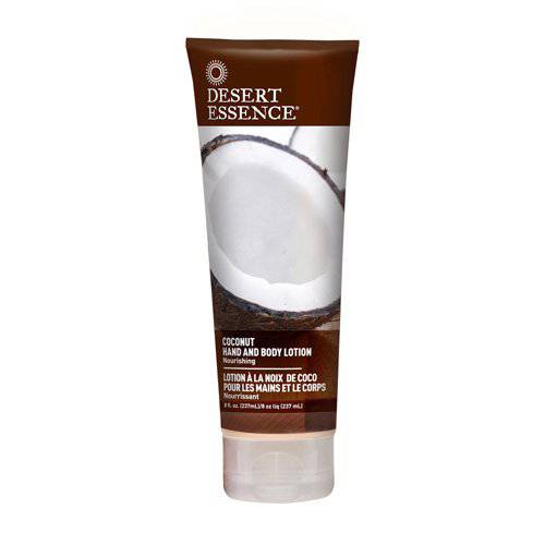 Desert Essence Organics Coconut Hand and Body Lotion, 8 Ounce - 6 per case.