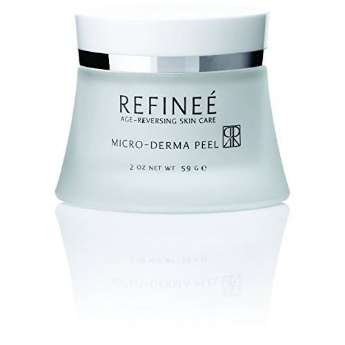 Refinee Micro-Derma Face Peel with Professional Grade Microdermabrasian Crystals for Dull and Uneven Skin 2oz