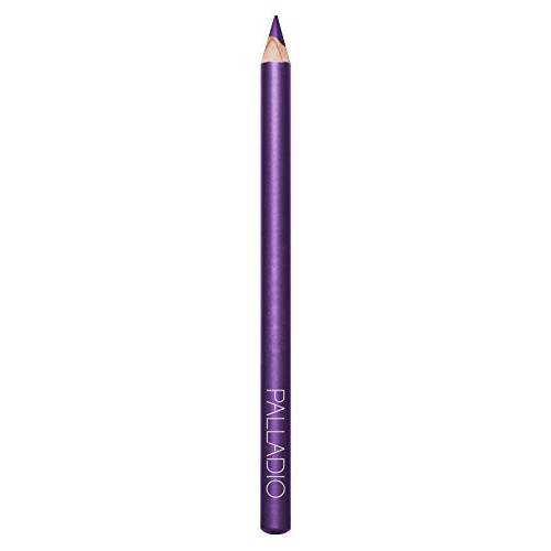 Palladio Wooden Eyeliner Pencil, Thin Pencil Shape, Easy Application, Firm yet Smooth Formula, Perfectly Outlined Eyes, Contour and Line, Long Lasting, Rich Pigment, Electric Purple