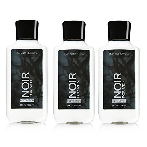Lot of 3 Bath and Body Works Noir for Men Body Lotion 8 Fl Oz