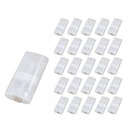 Wholesale 15ML BPA Free Transparent Empty Plastic Oval Deodorant Containers Lipstick Tubes Tube Bottles For Chapstick Homemade Lip Balm Crayon(10PCS)
