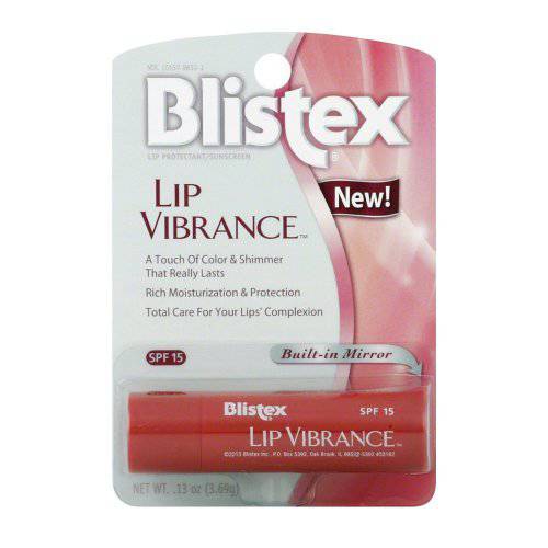 2 Pk Blistex Lip Vibrance Lip Protectant, ( Build-in Mirror)