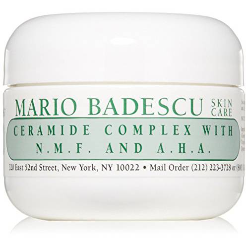 Mario Badescu Ceramide Complex with N.M.F. & A.H.A. for Oily and Sensitive Skin | Facial Cream that improves Skin Tone |Formulated with Ceramide & Natural Moisturizing Factors| 1 OZ