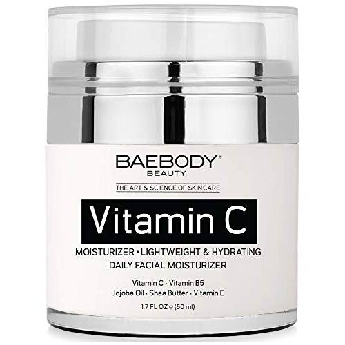 Baebody Vitamin C Cream for Face, Vitamin C Moisturizer for Face with Vitamin C, Jojoba Oil & Vitamin E, 1.7 Ounces