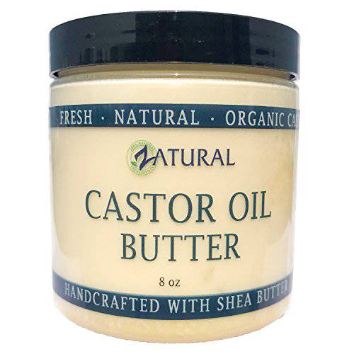 Castor Body Butter-Castor Oil-Raw Shea Butter-Moisturizing-Skin-Hair-Body