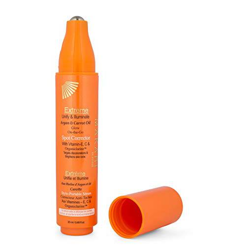 Makari Extreme Argan & Carrot Oil Spot Corrector Pen | Targeted Brightening Treatment for Dark Blemishes and Hyperpigmentation | Organiclarine Spot Corrector to Reduce and Prevent Skin Discolorations