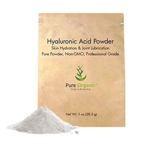 Pure Original Ingredients Hyaluronic Acid (1oz) Water Soluble, Fine Powder