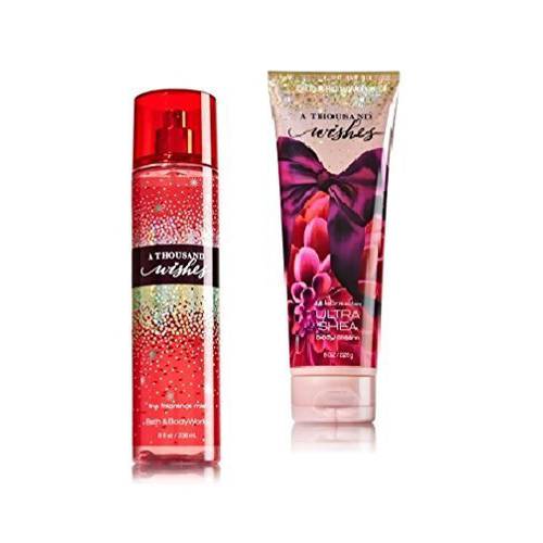 Bath & Body Works - Signature Collection - A Thousand Wishes- Gift Set- Fine Fragrance Mist & Ultra Shea Body Cream by Bath & Body Works