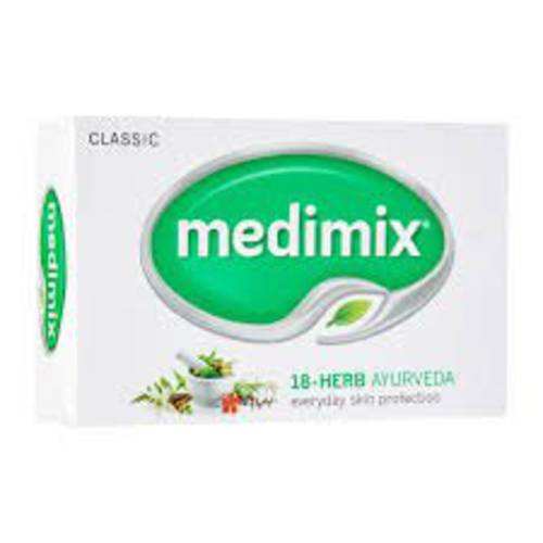 Medimix Herbal Handmade Ayurvedic Classic 18 Herb Soap for Healthy and Clear Skin Pack of 10 (10 x 125 g)