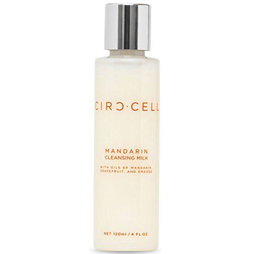 CIRCCELL Mandarin Cleansing Milk – Hydrating & Brightening Face Cleanser with Fruit Extracts –Anti-Aging Facial Cleanser – Rich, Creamy Cleansing Milk Removes Makeup – Suitable for All Skin Types