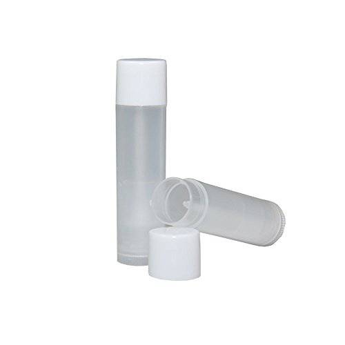 Lip Balm Empty Container Tubes, Translucent, 3/16 Oz (Pack of 25)