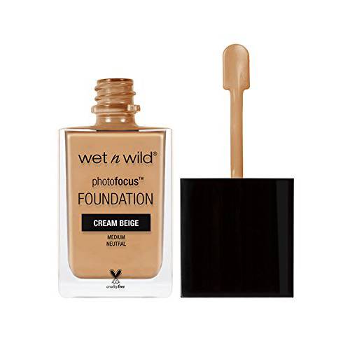 Wet n Wild Photo Focus Matte Liquid Foundation Cream Beige, Vegan & Cruelty-Free