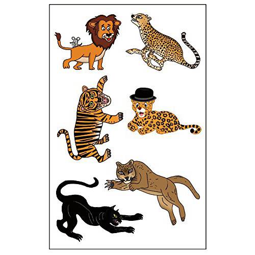 Premium Big Cat Tattoos: Lion, Cheetah, Tiger, Jaguar, Black Panther, Mountain Lion/Cougar