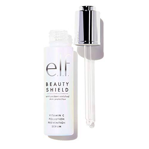 e.l.f. Beauty Shield Vitamin C Pollution Prevention Serum, Brightens Skin & Protects Against Environmental Aggressors, Vegan & Cruelty-Free, 0.95 Oz