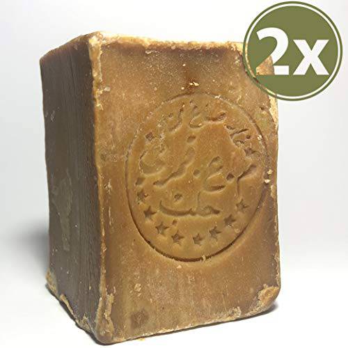 Aleppo Soap (2 Pack - 7 oz each) from Origin, Natural,%20 Laurel Oil,%80 Olive Oil, Traditional Production