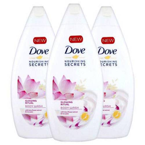Dove Glowing Ritual Nourishing Secrets Body Wash - 3 Packs x 16.9 Fl.Oz / 500ml Ea