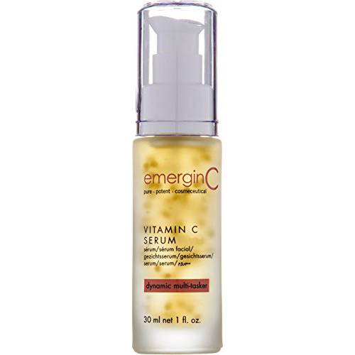 emerginC 12% Vitamin C Facial Serum - Extra Strength Micro-Encapsulated Spheres to Help Address Visible Signs of Aging + Dark Spot (1 Ounce, 30 ml)