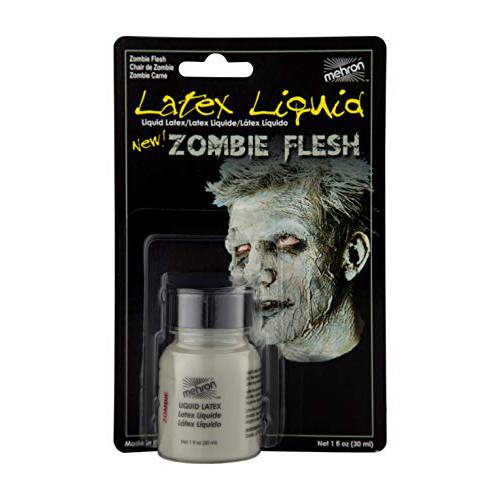 Mehron Makeup Liquid Latex (1 oz) (Zombie Flesh)