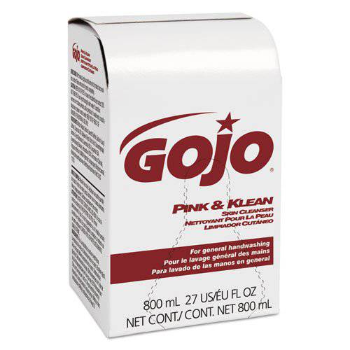 GOJO Pink & Klean Skin Cleanser 800-ml Bag-in-Dispenser Refill, Floral