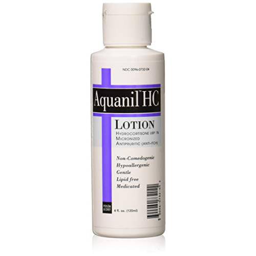 Aquanil HC Lotion, Calming Body Lotion, Anti-Itch Formula, Ideal for all Skin Types - Without Artificial Fragrance