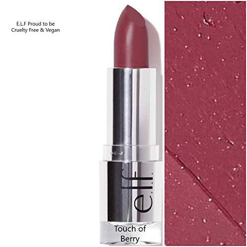 e.l.f. Beautifully Bare Satin Lipstick - Touch of Berry Women Lipstick 0.13 oz
