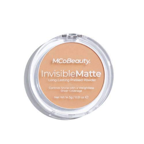 MCoBeauty Invisible Matte Pressed Powder | Setting and Finishing Face Powder | Nude Beige
