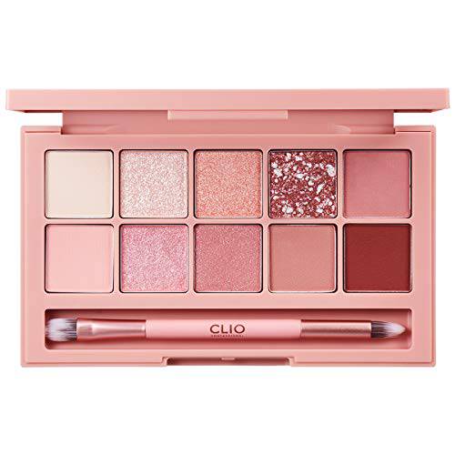 CLIO Pro Eye Shadow Palette | Matte, Shimmer, Glitter, Pearls, Highly Pigments, Long-Wearing (012 AUTUMN BREEZE IN SEOUL FOREST)