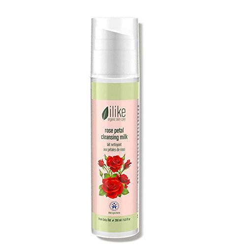 Ilike organic Skin Care Rose Petal Cleansing Milk 6.8oz