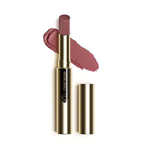 Mirenesse French Kiss Velvet Matte Lipstick in a Purple-Pink Shade, Hydrating Velvet Matte Finish with Vitamin C + Vitamin E, Vegan and Toxin Free, 4 Scandal .07 oz