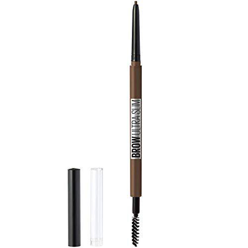 Maybelline Brow Ultra Slim Defining Eyebrow Makeup Mechanical Pencil With 1.55 MM Tip And Blending Spoolie For Precisely Defined Eyebrows, Medium Brown, 0.003 oz.
